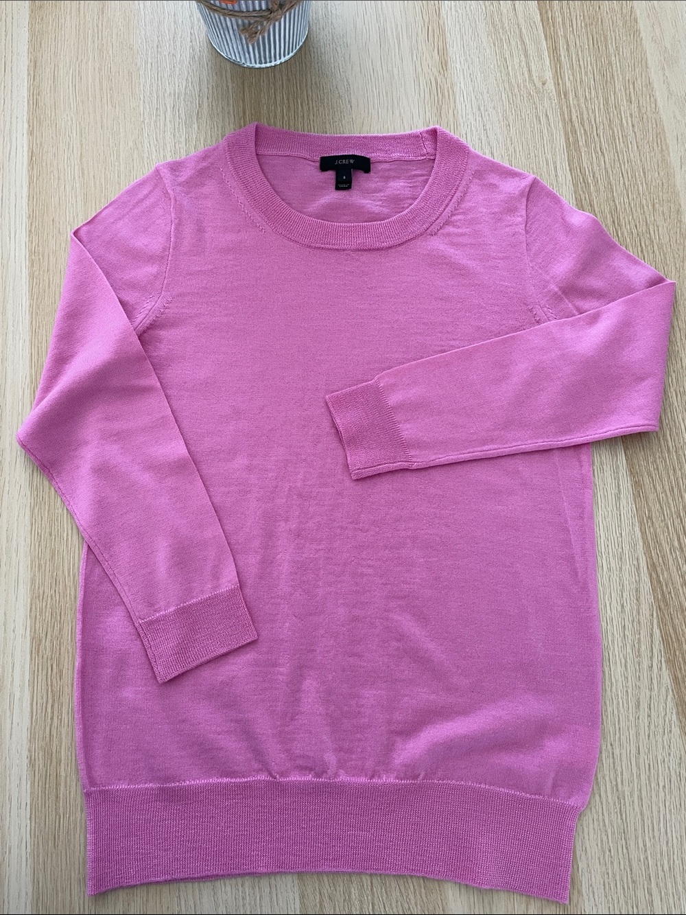 J. Crew Pink Crewneck Sweater